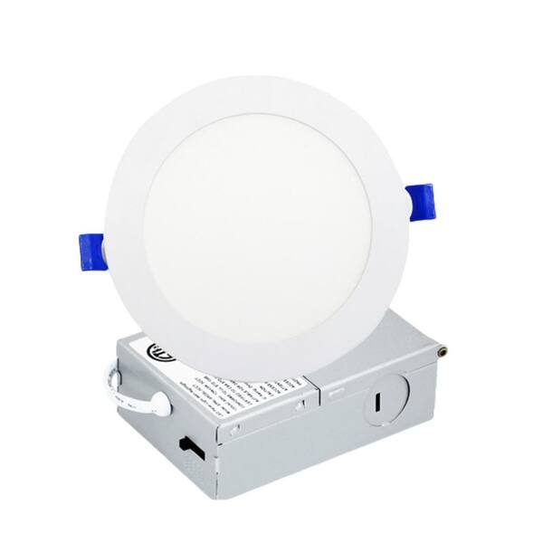 WYZM 8 in. Adjustable CCT Canless Dimmable Indoor/Outdoor Integrated LED Recessed Downlight Kit, 1570 Lumens