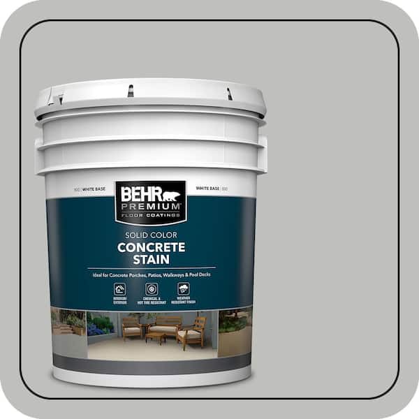 5 gal. #PFC-62 Pacific Fog Solid Color Flat Interior/Exterior Concrete Stain