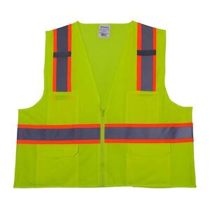 Small High Visibility Class 2 Lime Green Safety Vest