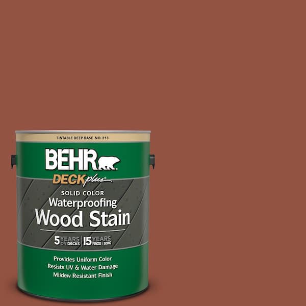 BEHR DECKplus 1 gal. #SC-130 California Rustic Solid Color Waterproofing Exterior Wood Stain
