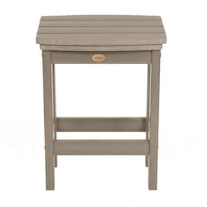 Lehigh Woodland Brown Counter-Height Recycled Plastic Outdoor Bar Stool