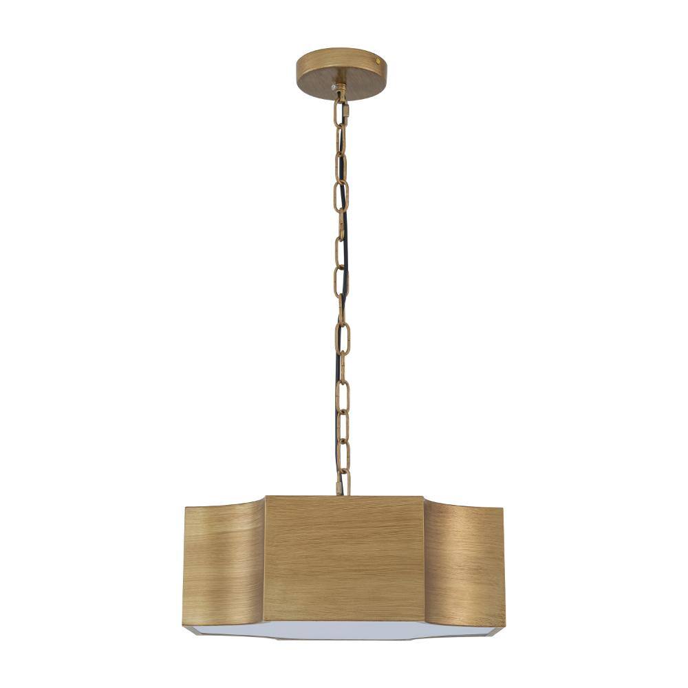 15 Inch Modern Gold 3-Light Pendant Light, Adjustable Chain Fixture for Dining Room, Kitchen & Living Room price history on PriceWatchPro