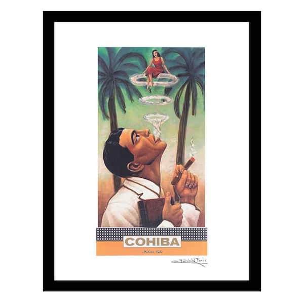 VENICE BEACH Collections Captivating Cuban Cigars by Fairchild Paris 1-Piece Framed Graphic Print Abstract Poster Art Print 18 in. x 14 in.
