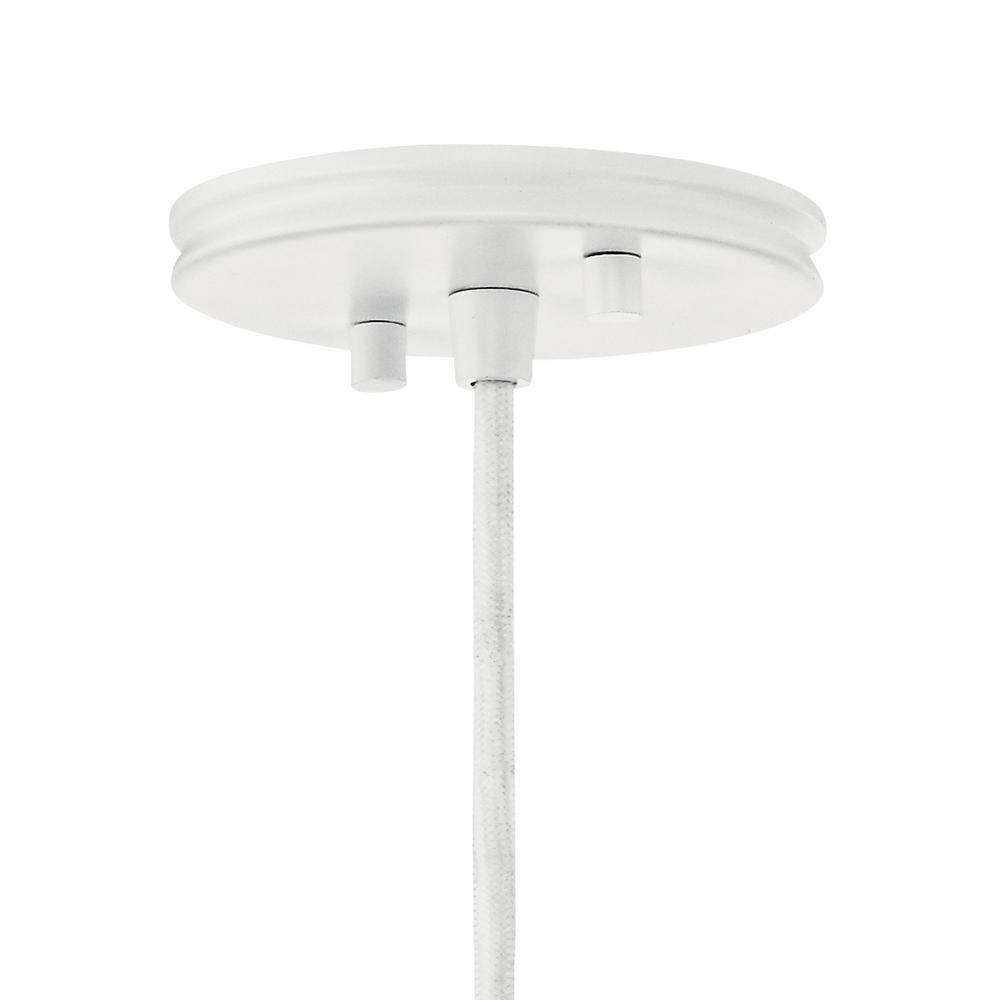 Danika Mid-Century Modern Black and White 16'' Pendant Light