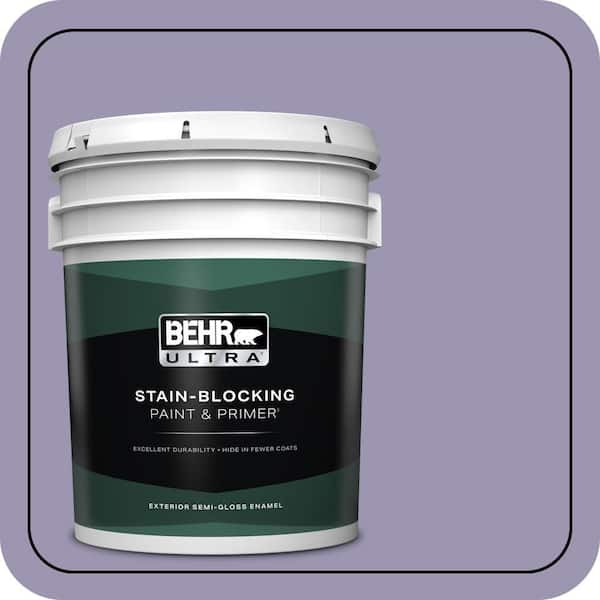 BEHR ULTRA 5 gal. #S570-4 Night Music Semi-Gloss Enamel Exterior Paint & Primer