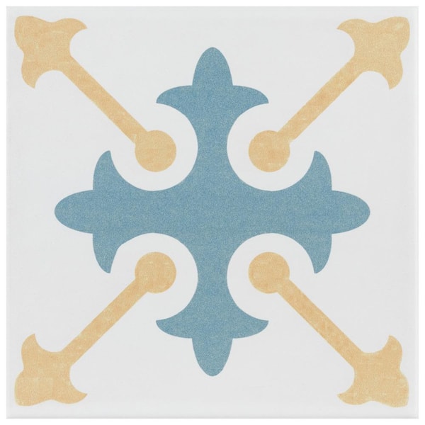 Merola Tile Revival Spectrum 7-3/4 in. x 7-3/4 in. Ceramic Floor and Wall Tile (10.75 sq. ft./Case)