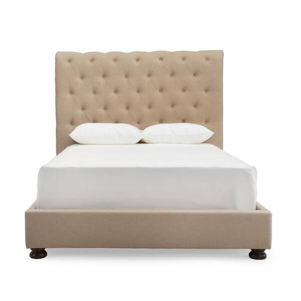 RST Brands Emma Beige King Tufted Headboard and Footboard Set