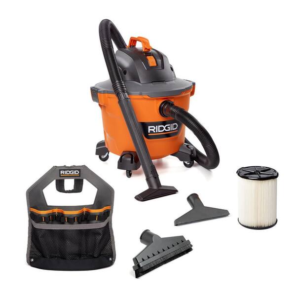 9 Gal. 4.25 Peak HP NXT Shop Vacuum HD09001 Wet Dry Vac with Filter, Locking Hose, Attachments and Accessory Storage Bag
