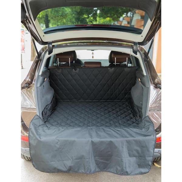 PawsMark SUV Pet Cargo Liner Trunk Cover Waterproof Non-Slip Washable Material, Extra Long Size Universal Fit with Bumper Flap 80