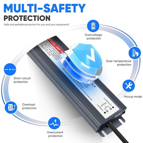 YICHUHAOXI Waterproof 24V Power Supply 100W LED Driver IP68