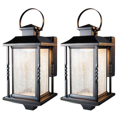 Dusk To Dawn Home Decorators Collection Integrated Led Outdoor Wall Lighting The Depot - Outdoor Lighting Wall Mount Dusk To Dawn