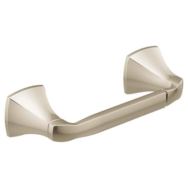 MOEN Voss Pivoting Double Post Toilet Paper Holder in Polished Nickel