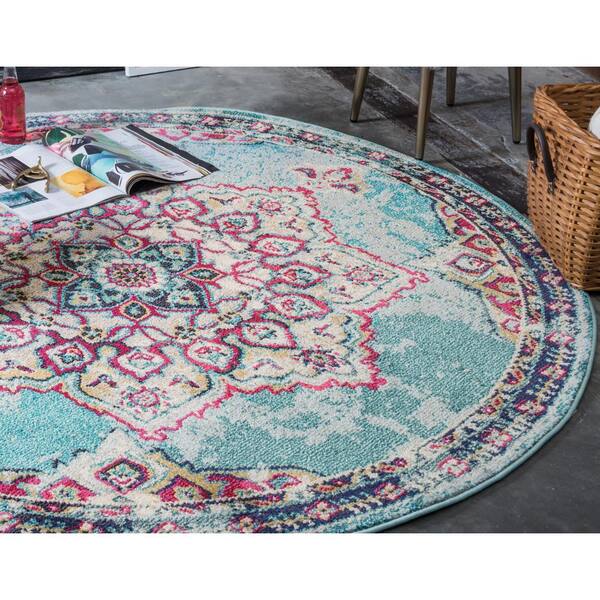 Reviews for Unique Loom Medici Valencia Light Blue 8' 0 x 8' 0