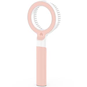 Wagnify 360-Degree and Multi-Directional Modern Grooming Pet Rake Comb in Pink
