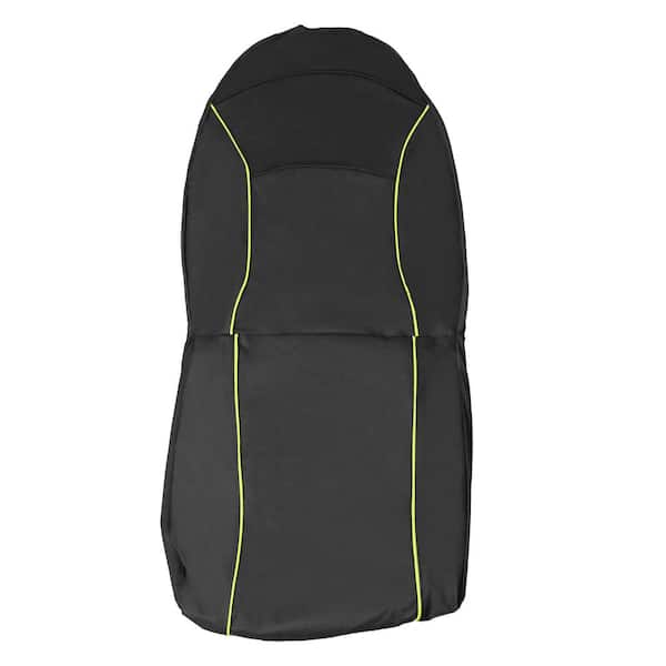 PET LIFE Black Open Road Mess-Free Single Seated Safety Car Seat Cover