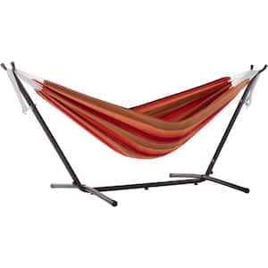 9 ft. Portable Sunbrella Hammock with Stand in Sunset