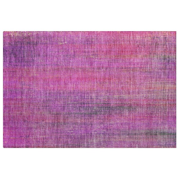 Dream Shag Premium Machine Washable Abstract ADS552 Lilac 2 ft. x 3 ft. Accent Rug