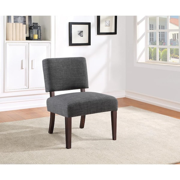 OSP Home Furnishings Jasmine Charcoal Fabric Accent Chair JAS-M79