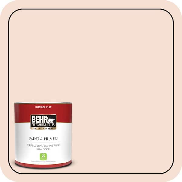 BEHR PREMIUM PLUS 1 qt. #240E-1 Muffin Mix Flat Low Odor Interior Paint & Primer