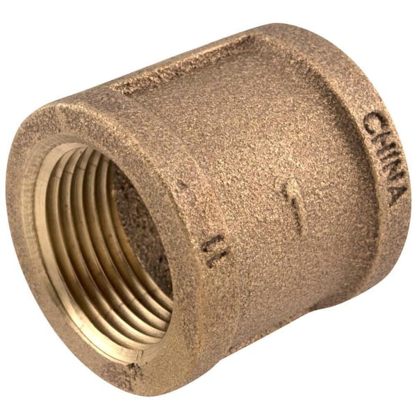 Everbilt 1 in. FIP Red Brass Coupling Fitting