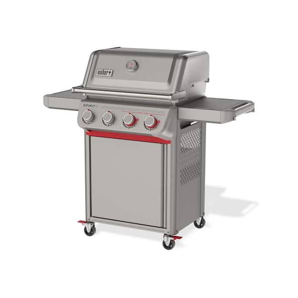 Weber Spirit E-425C 4-Burner Liquid Propane Gas Grill in Titanium