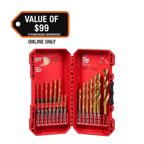 Titanium Drill Bit Set (30-Piece)