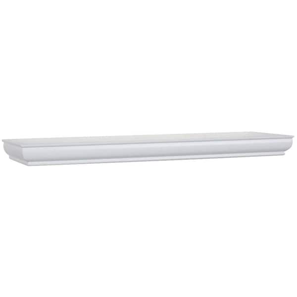 Home Decorators Collection 4 in. D x 23 in. L x 1-3/4 in. H White Floating Ledge