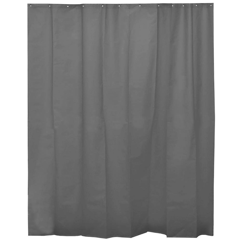 Grey Bath Shower Curtain, Solid Gray Shower Curtain