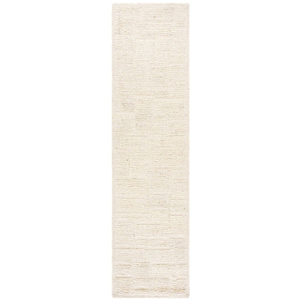 Harvest 2 ft. x 9 ft. Ivory Textured Runner Rug