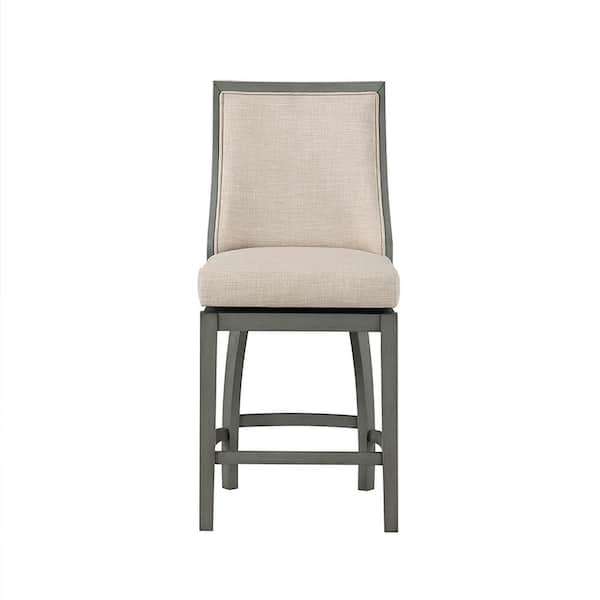 Home 2 Office Katherine 24 In Gray High Back Wood 40 74 In Swivel   Gray Bar Stools Ho W13 00939alg 64 600 