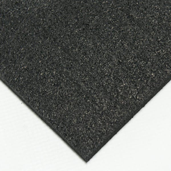 Recycled Rubber - 60A - Sheets and Rolls 3/8 in. T x 1 ft. W x 3 ft. L Black Rubber Garage Flooring Recycled Rubber - 60A - Sheets and Rolls 3/8 in. T x 1 ft. W x 3 ft. L Black Rubber Garage Flooring