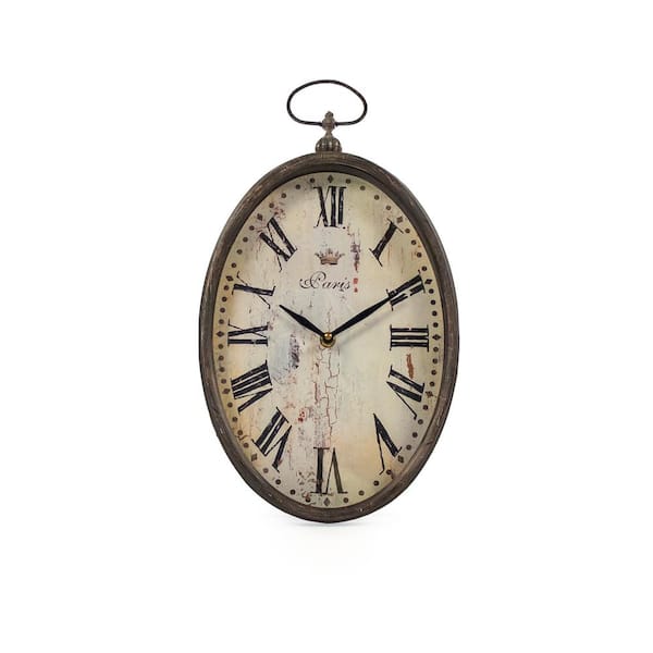 Zentique Tall Oval Roman Numeral Paris Clock