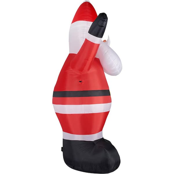 logobrands 7 ft. San Francisco 49ers Santa Inflatable 620279 - The Home  Depot