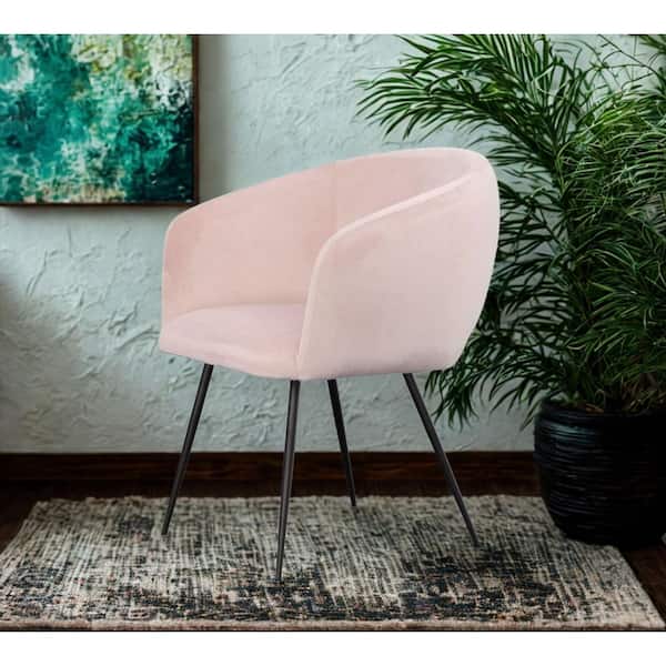 Luzerne Modern Pink Velvet Dining Chair