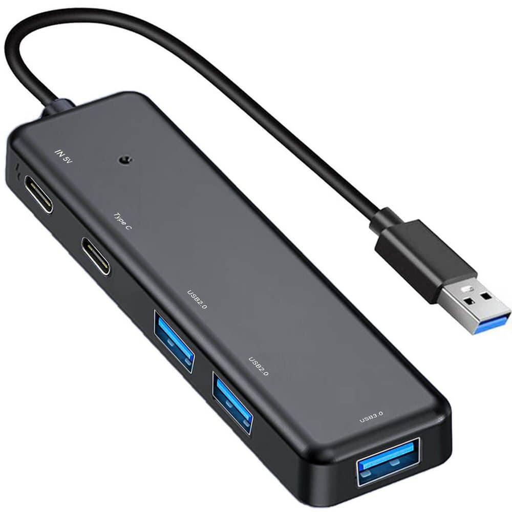 5 in 1 USB 3.0 Hub Extender USB C Power and Data Ports for Laptop PC Multiport Dock for MacBook iMac Surface Pro XPS price history on PriceWatchPro