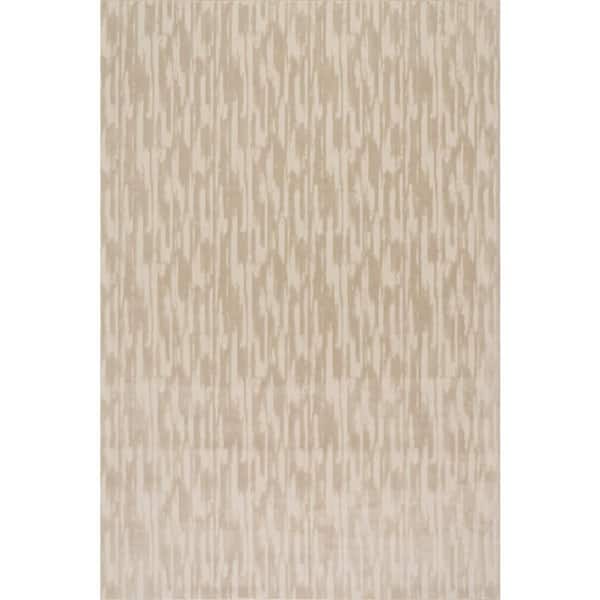 Zirella Mid-Century Geomeric Area Cream 8 ft. x 10 ft. Indoor Area Rug