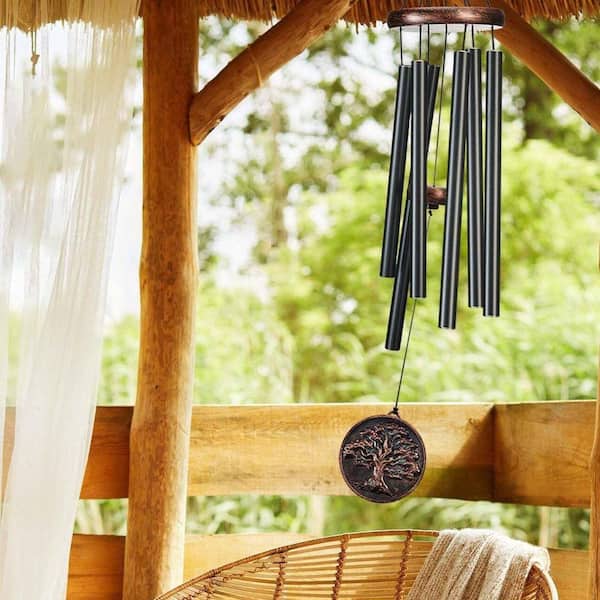 32 in. Aluminum Tree of Life Wind Chime for Outside HPFKYS56M4