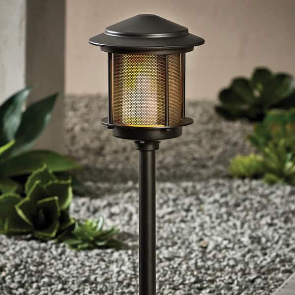 Optagelsesgebyr ulovlig Kritisk Hampton Bay Ambrose Low Voltage 2.4 Lumens Black Integrated LED Path Light  with Flicker Flame Effect; Weather/Water/Rust Resistant 62906 - The Home  Depot
