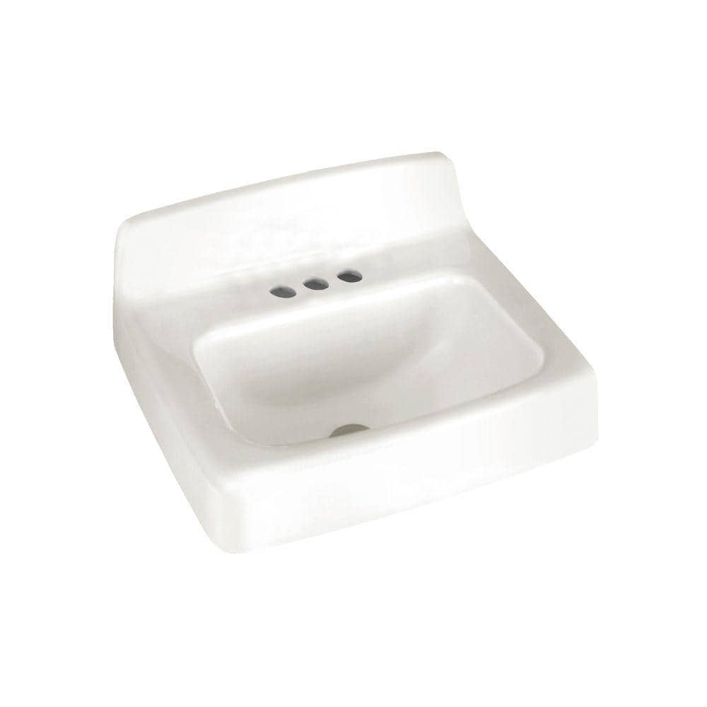 Reviews For American Standard Regalyn Wall Mounted Bathroom Sink In White 4867004020 The Home Depot