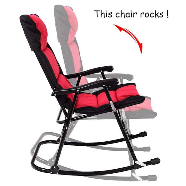 Lawn chair that rocks hot sale