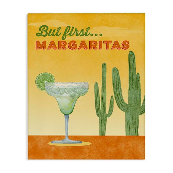 Stupell Industries Margarita and Desert Cactus by Brett Blumenthal Unframed Food Graphic Art Print 30 in. x 24 in.