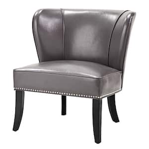 Sheldon Grey Modern Armless Accent Chair