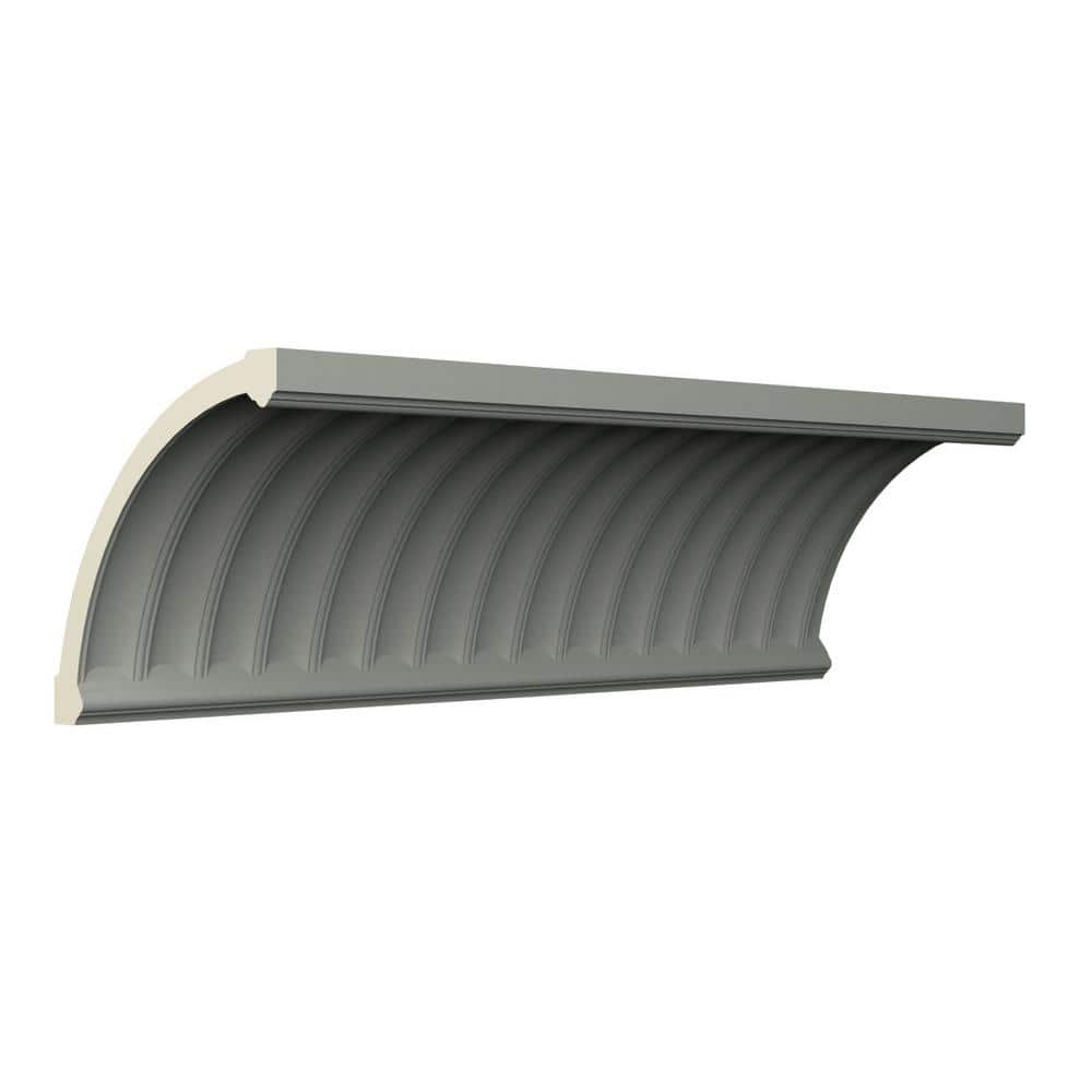 Esenia Unfinished Polyurethane Crown Moulding, 47" Length