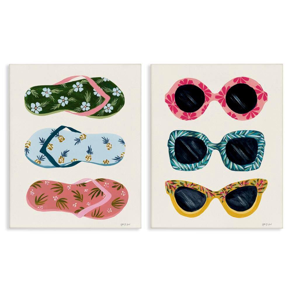Beach Ready Accessories by Yvette St. Amant 2 Pieces Unframed Abstract Graphic Art Print 20 in. x 16 in. price history on PriceWatchPro