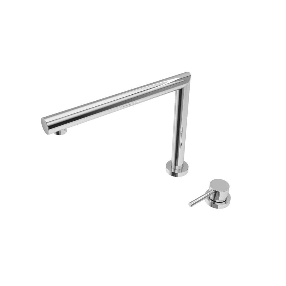 Chrome Single Handle Kitchen Faucet with Pull-out Spray