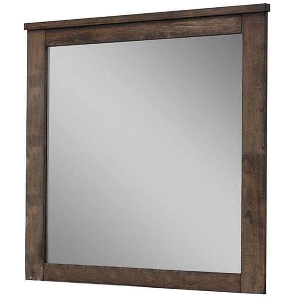 ACME ミラー Acme Furniture Merrilee 1 in. x 40 in. Rustic Square Framed Oak