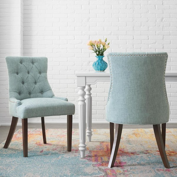 teal green dining chairs