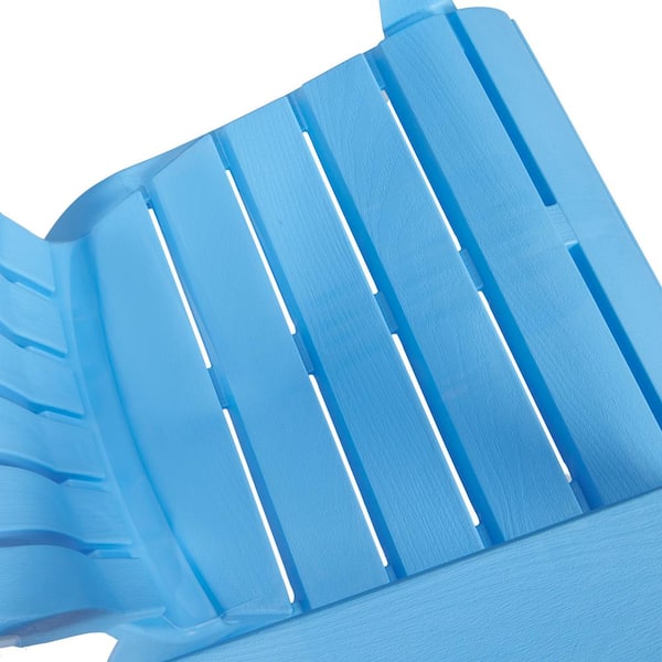 periwinkle resin plastic adirondack chair