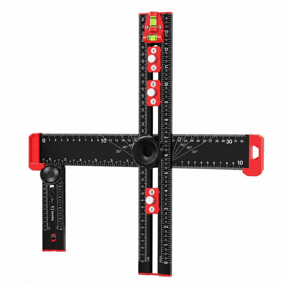 4-in-1 Cabinet Drawer Adjustable Drilling Positioning Template Dual-Axis Bubble Level Marking Gauge Woodworking Tool price history on PriceWatchPro