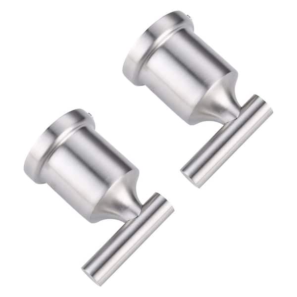 (2 Pack) Wall Mount Stainless Steel J-Hook Towel Hook Bath Hook in Brushed Nickel